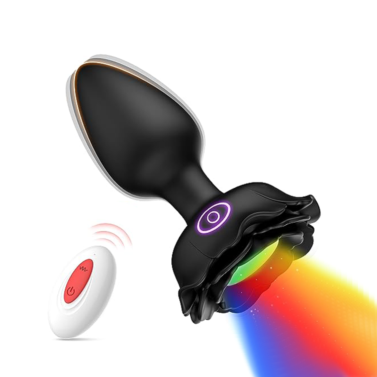 LED Vibrating Butt Plug with 10 Colors & Vibration Settings Amovibe LED Vibrating Butt Plug with 10 Colors & Vibration Settings Amovibe