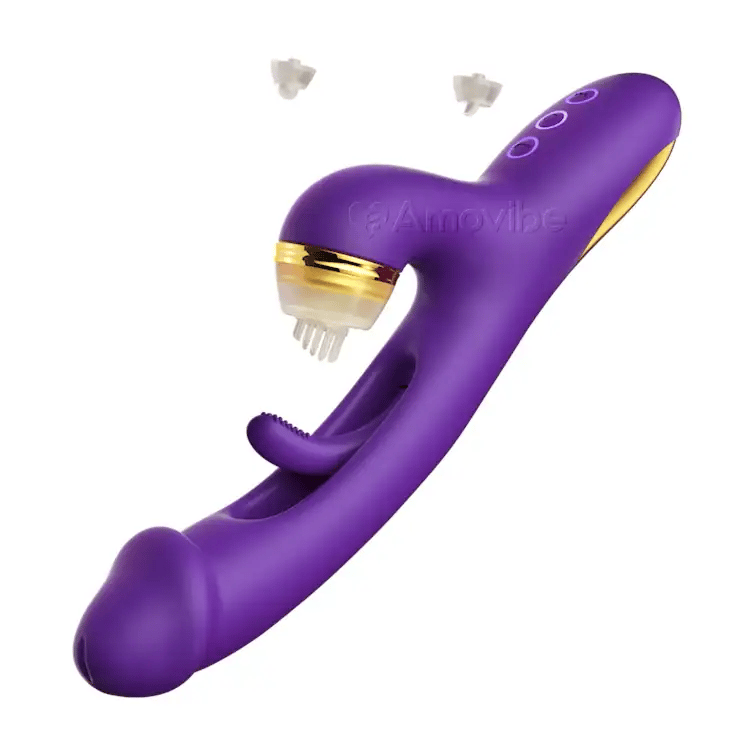 G Pro Ultra - Innovative Flapping G spot Vibrator with Replaceable Silicone Sleeves for Tapping, Tickling & Licking Function