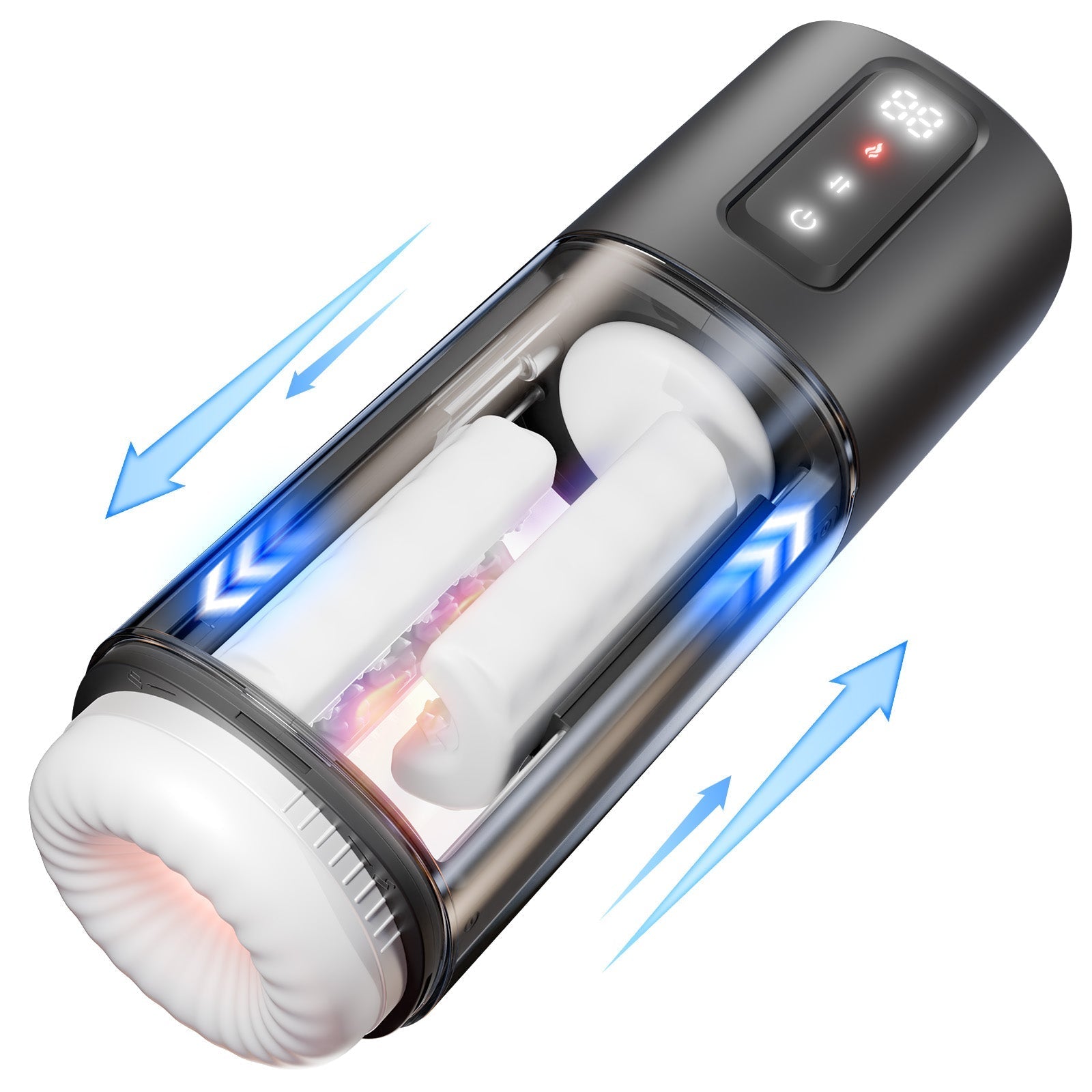 Coco - Automatic Male Masturbator with 10 Vibrations, 6 Rubbing & 2 He Amovibe Coco - Automatic Male Masturbator with 10 Vibrations, 6 Rubbing & 2 He Amovibe