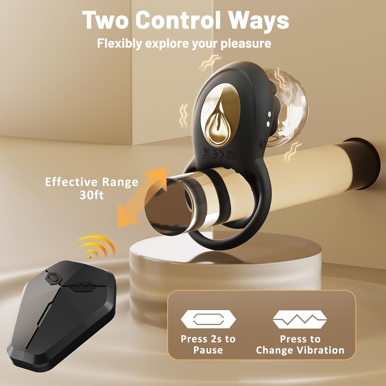 Vibrating Penis Ring Adult Sex Toys for Men