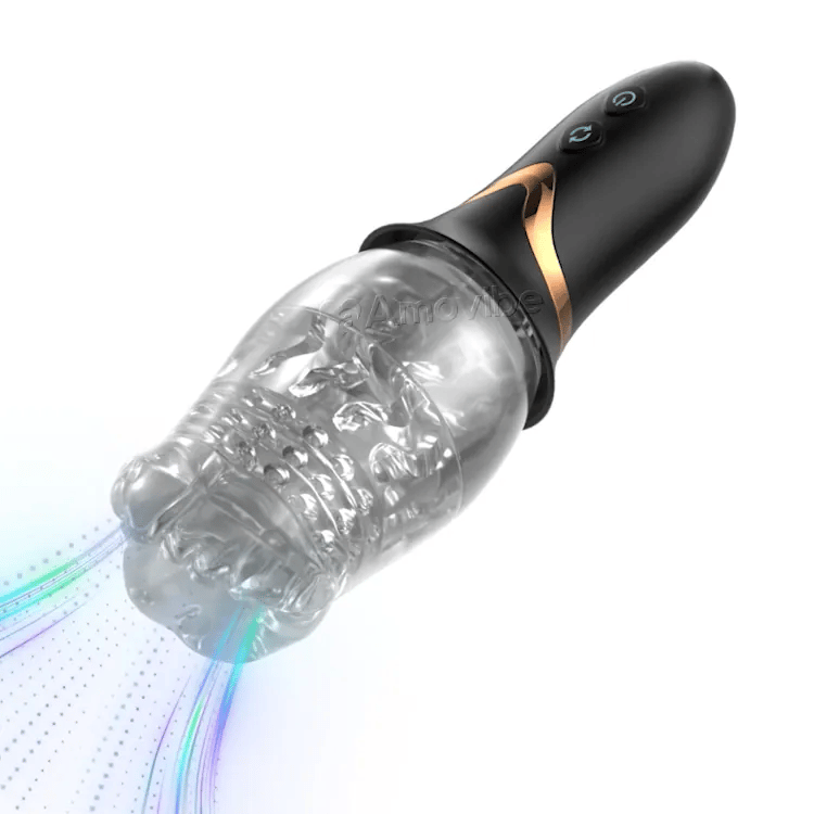 Rotating Male Masturbator with Vibration Amovibe Rotating Male Masturbator with Vibration Amovibe