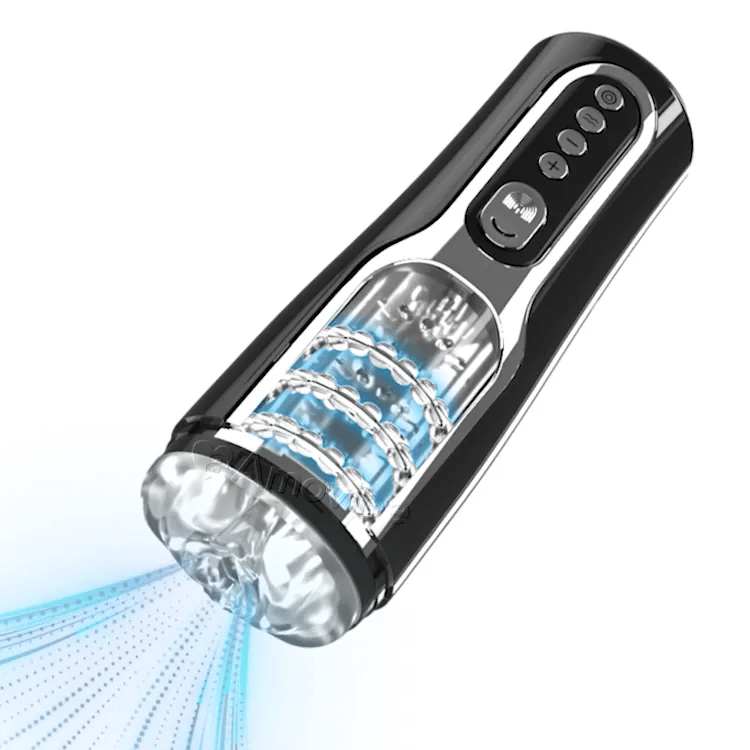 Stroking & Vibration Male Masturbator with Massaging Beads Amovibe Stroking & Vibration Male Masturbator with Massaging Beads Amovibe