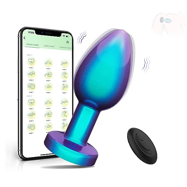Vibrating Butt Plug with Metallic Finishing Amovibe Vibrating Butt Plug with Metallic Finishing Amovibe
