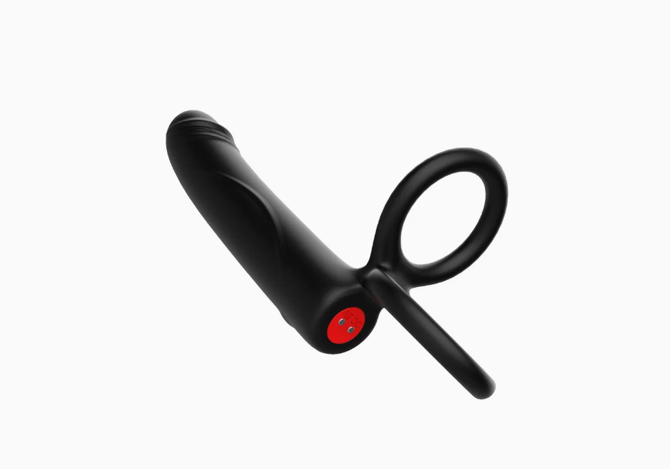 3-in-1 Vibrating Ring with Dildo – Ultimate Pleasure Toy for Couples