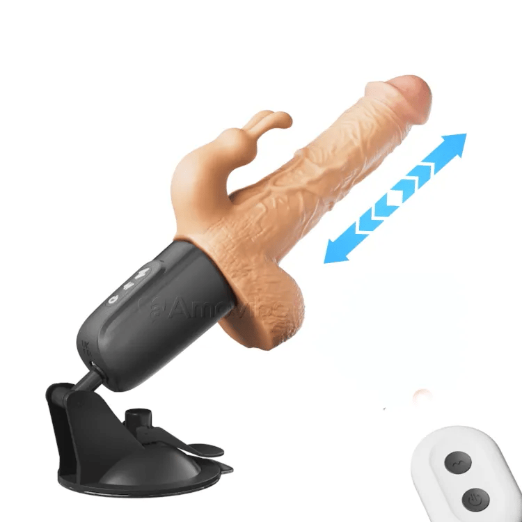 Thrusting Dildo with 10 Speed Thrust & Vibration Amovibe Thrusting Dildo with 10 Speed Thrust & Vibration Amovibe