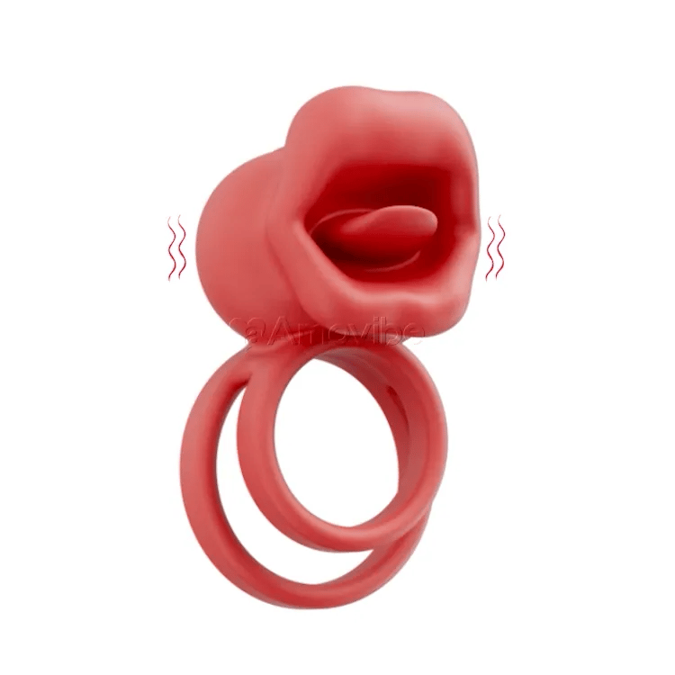 Mouth Cock Ring with Vibrations Amovibe Mouth Cock Ring with Vibrations Amovibe