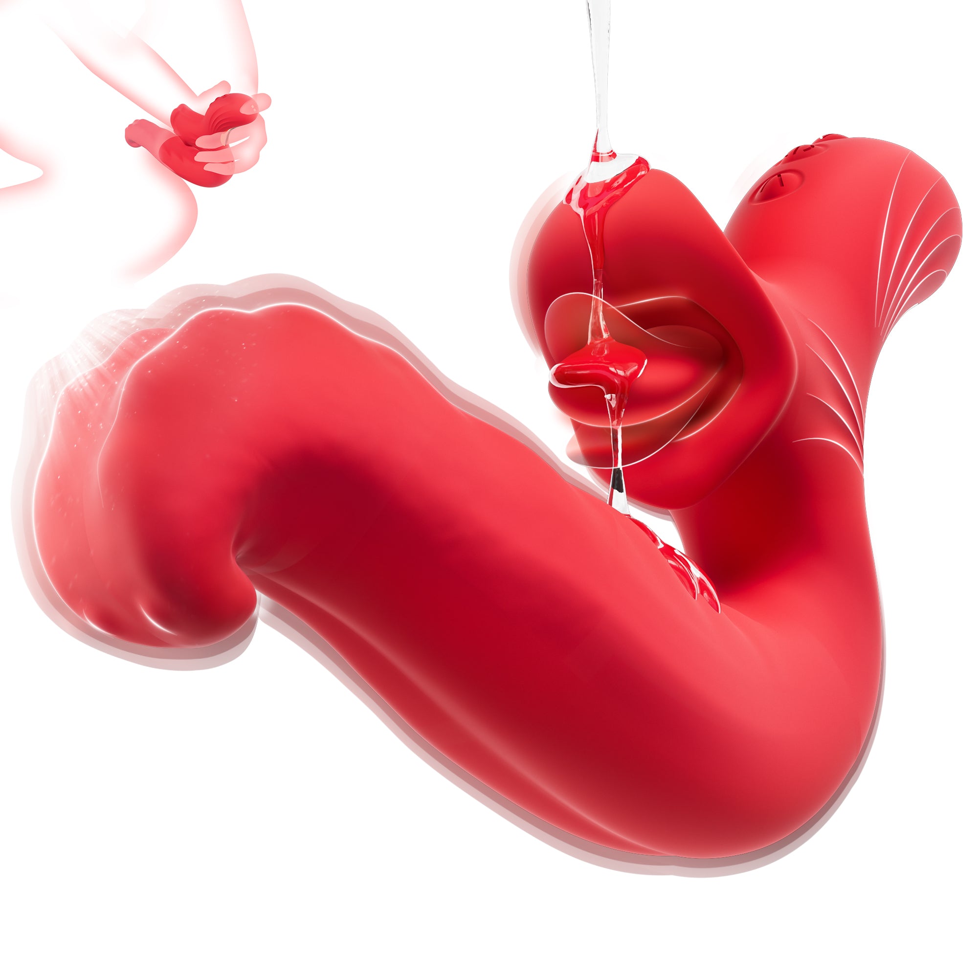 Rotating Tongue Vibrator – 10 Intense Modes for Clit & Nipple Play