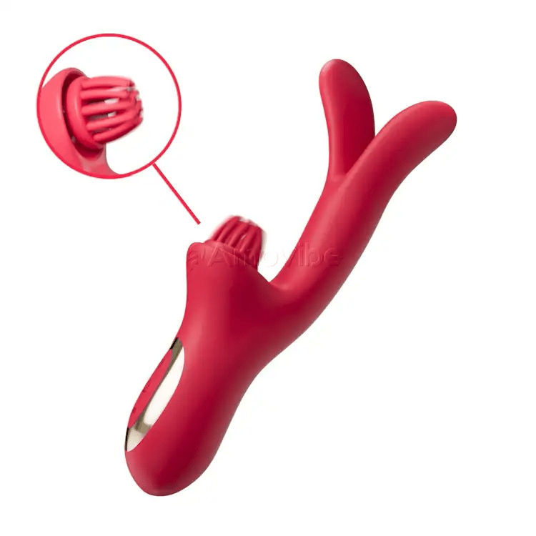 Sensual Come-Hither Rabbit Vibrator with Tickling Vibration Amovibe Sensual Come-Hither Rabbit Vibrator with Tickling Vibration Amovibe