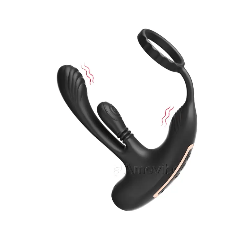 Prostate Stimulator with Rotating Function and Triple Vibration Amovibe Prostate Stimulator with Rotating Function and Triple Vibration Amovibe
