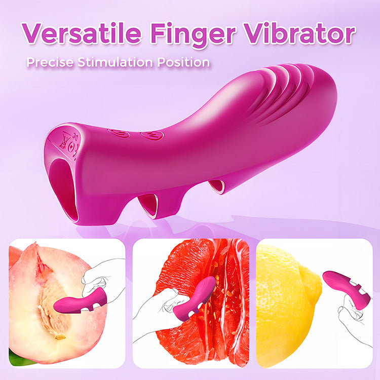 Silent Touch Finger Vibrator with 10 Vibration Modes