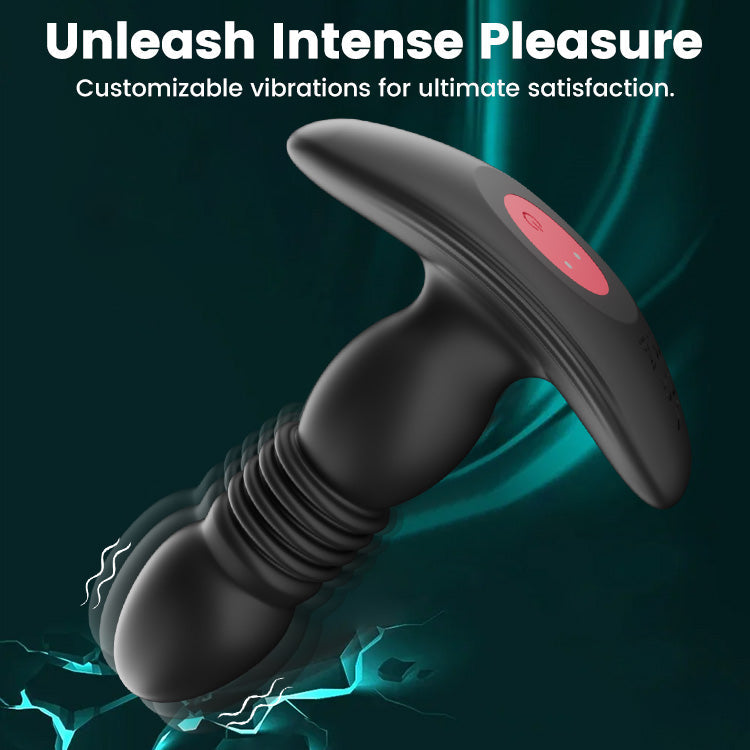Expanding Vibrating Anal Plug with Remote Control and Multiple Speeds