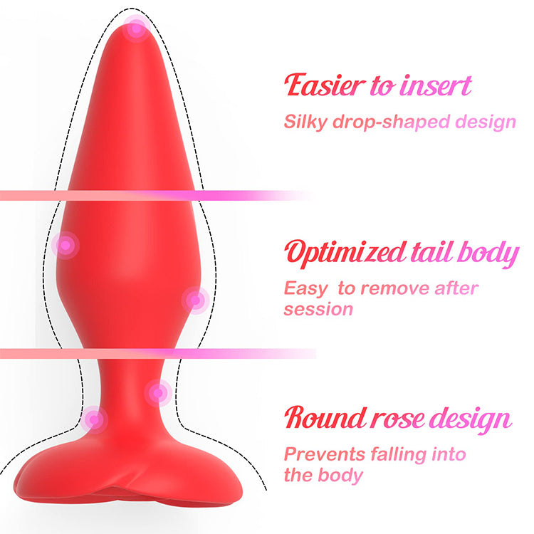 Floral Grace Silicone Anal Training Plug Set (3 Pieces)