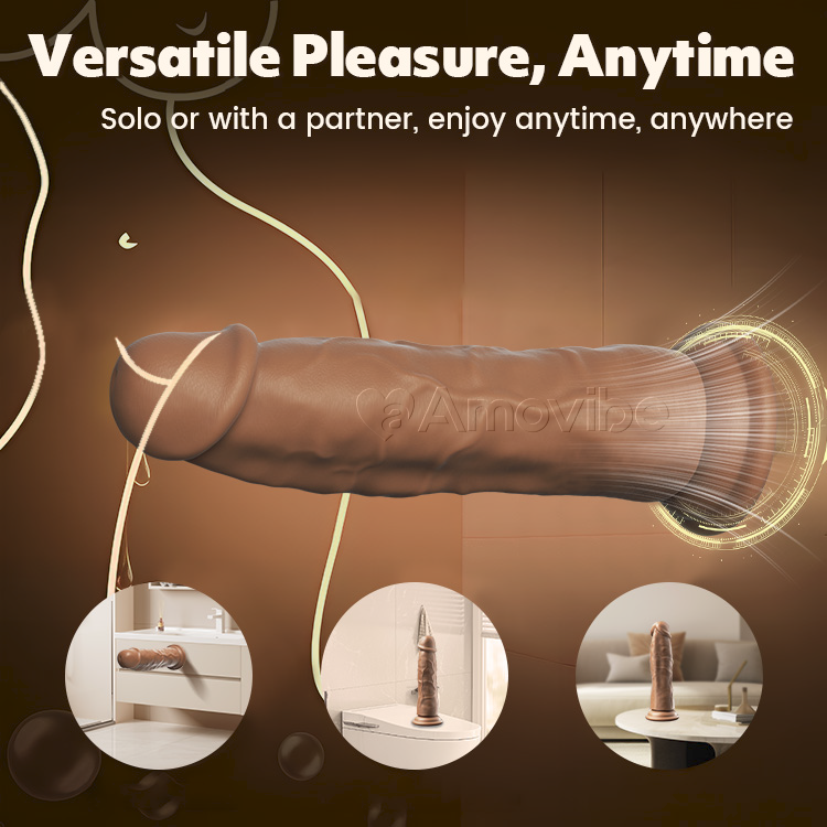 7-Inch Realistic Silicone Dildo with Strong Suction for G-Spot, and Anal Pleasure