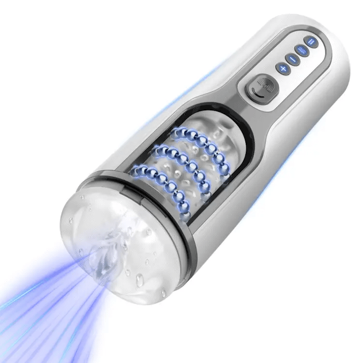 Automatic Thrusting Male Masturbator with Massaging Beads