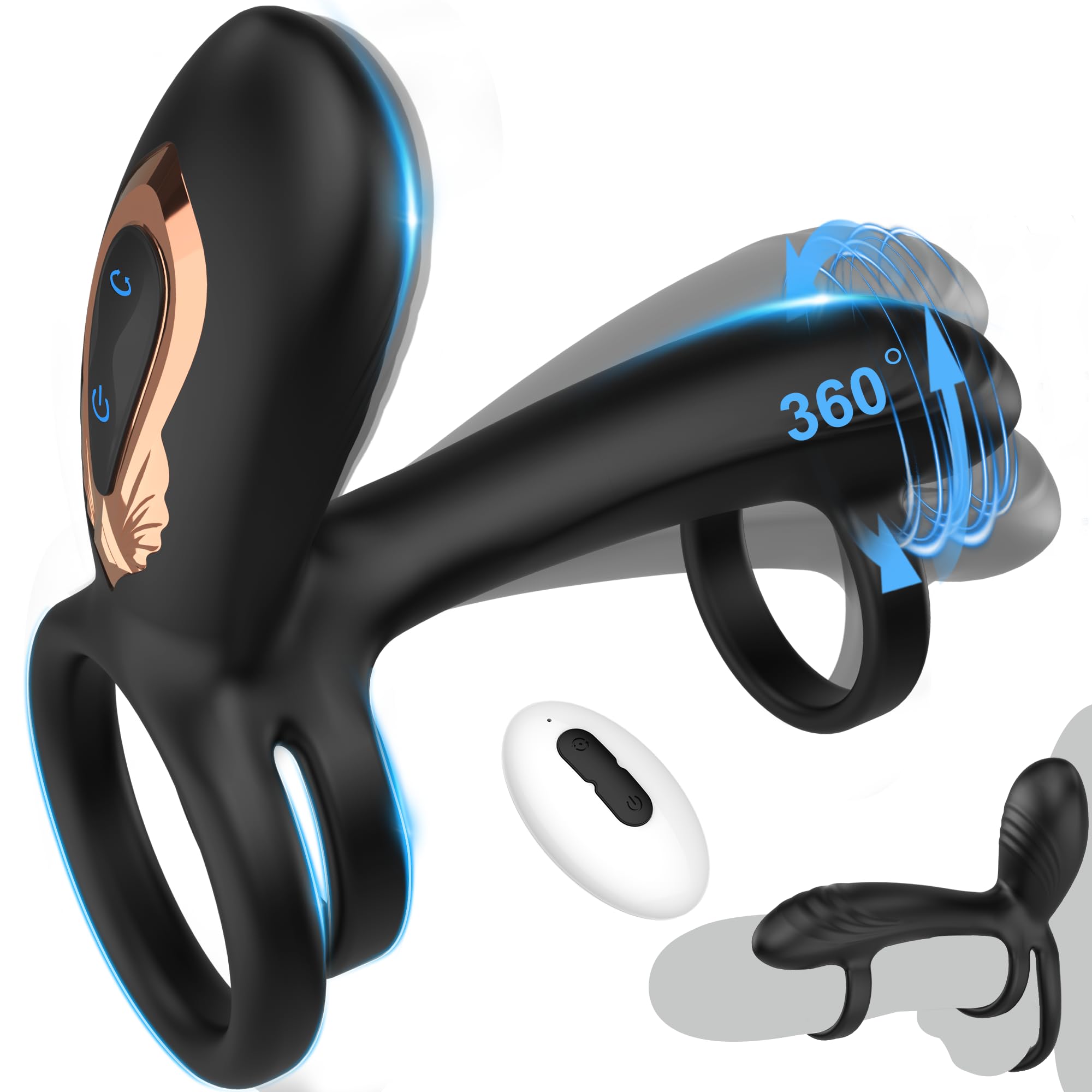 Vibrating 360° Cock Ring – G-Spot & Clitoral Stimulator for Couples