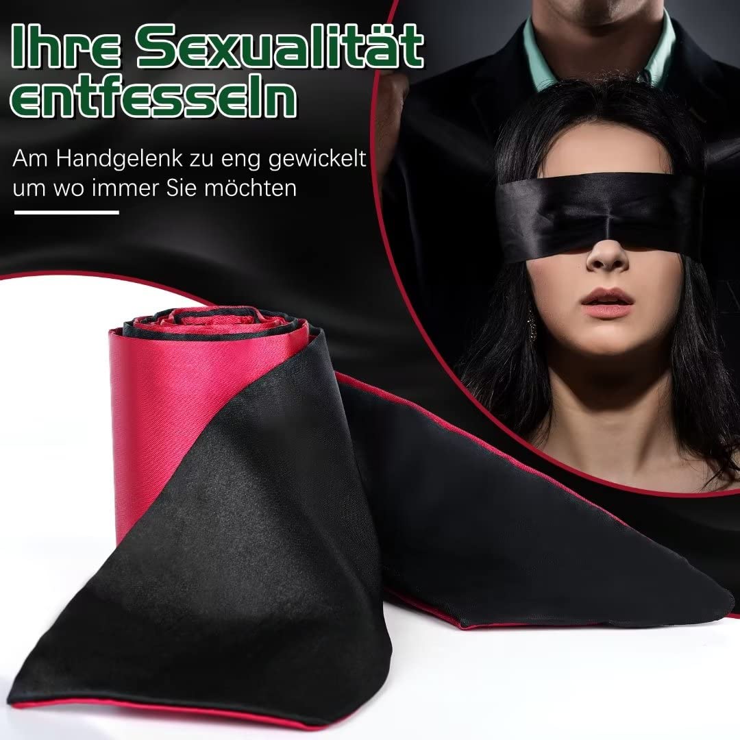 Handcuffs and Satin Mask for a Thrilling BDSM Experience