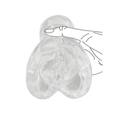 Transparent Dual-Entry Male Masturbator (Plus)