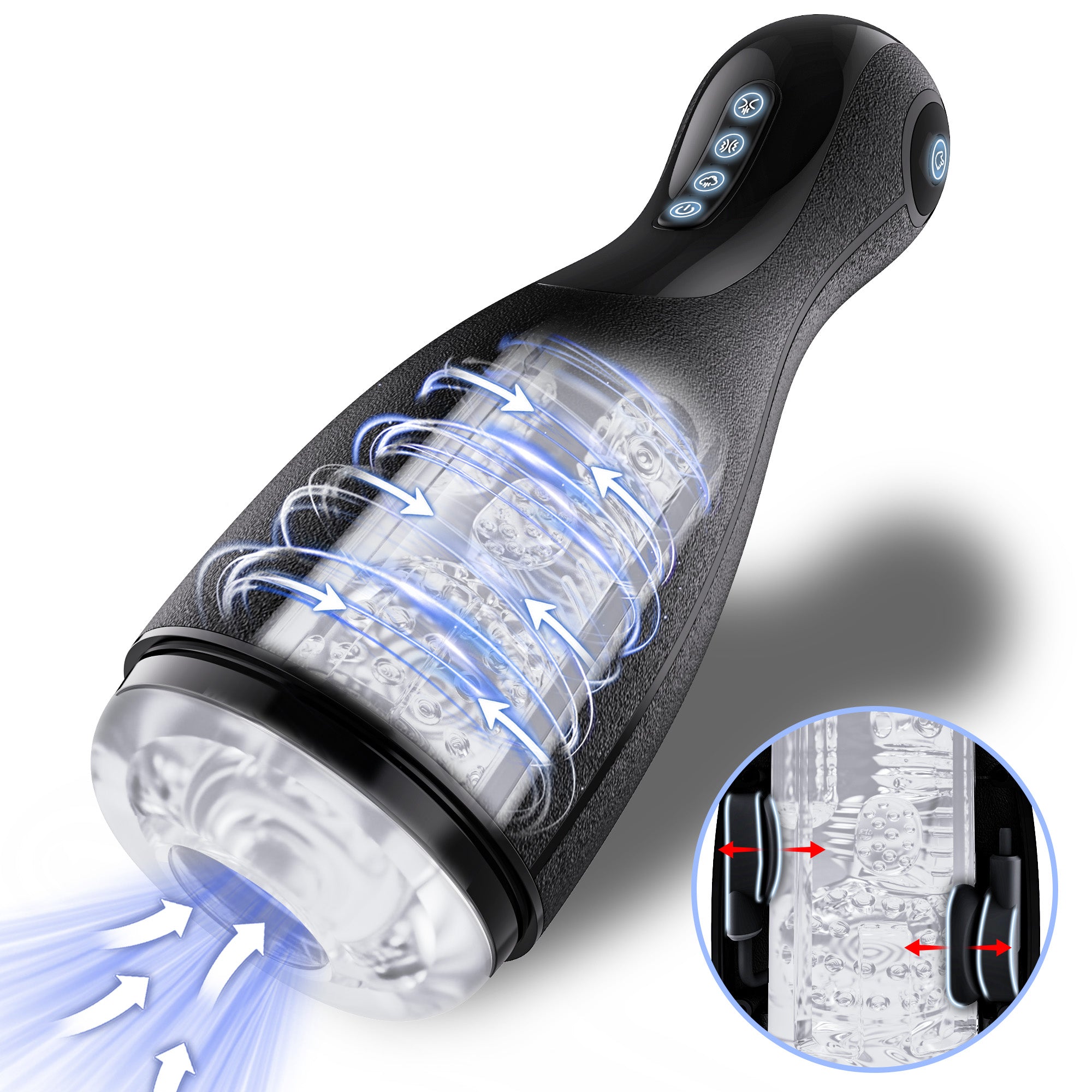Good Night - Suction Masturbator with Airbag Squeezing, Suction & Vibration