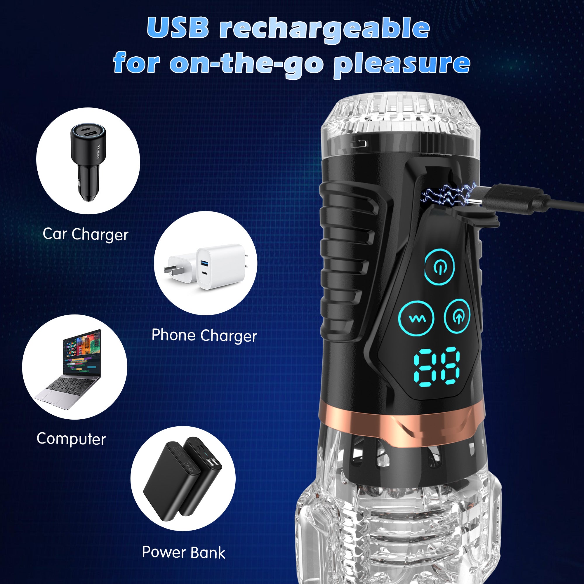 Alpha - Automatic Male Masturbator with Sucking & Vibrating Modes Amovibe Alpha - Automatic Male Masturbator with Sucking & Vibrating Modes Amovibe