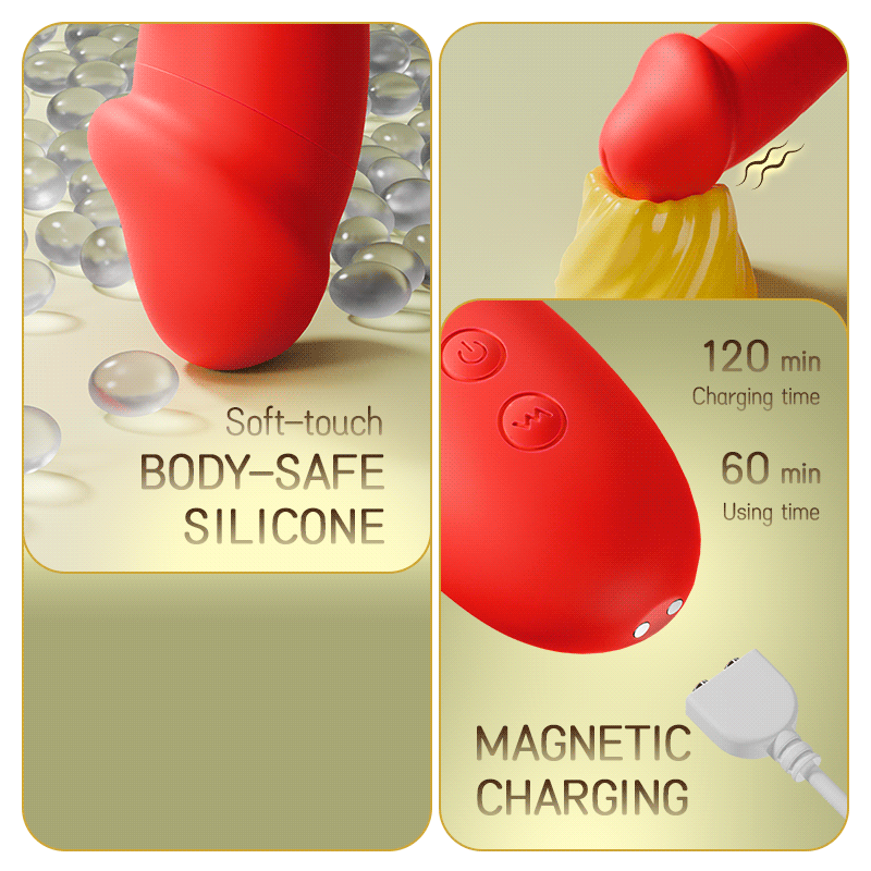 Flapping Vibrator with G spot Vibration & Clitoral Tapping
