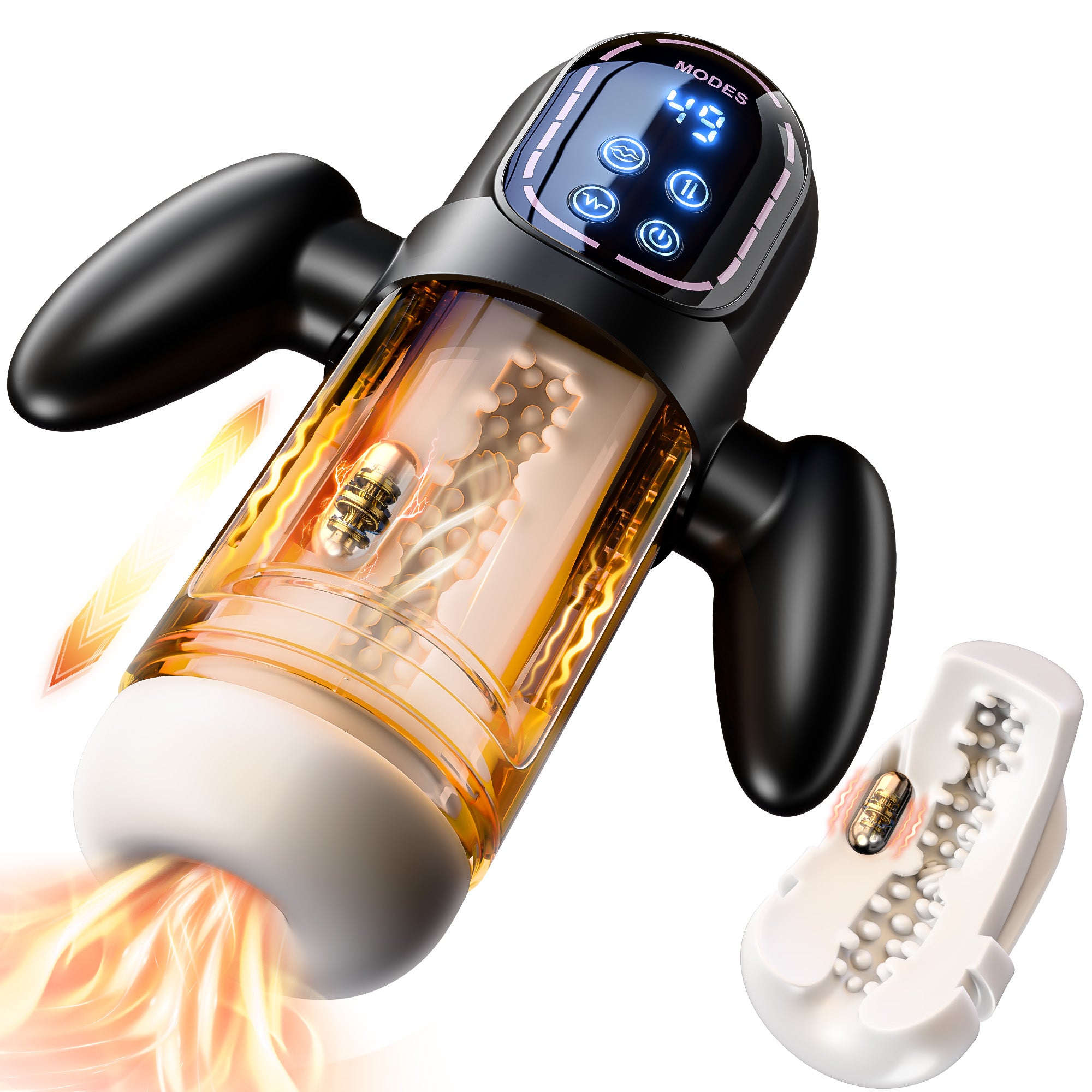 Male Sex Toys with 4 Sucking 6 Vibrating & 9 Thrusting Modes
