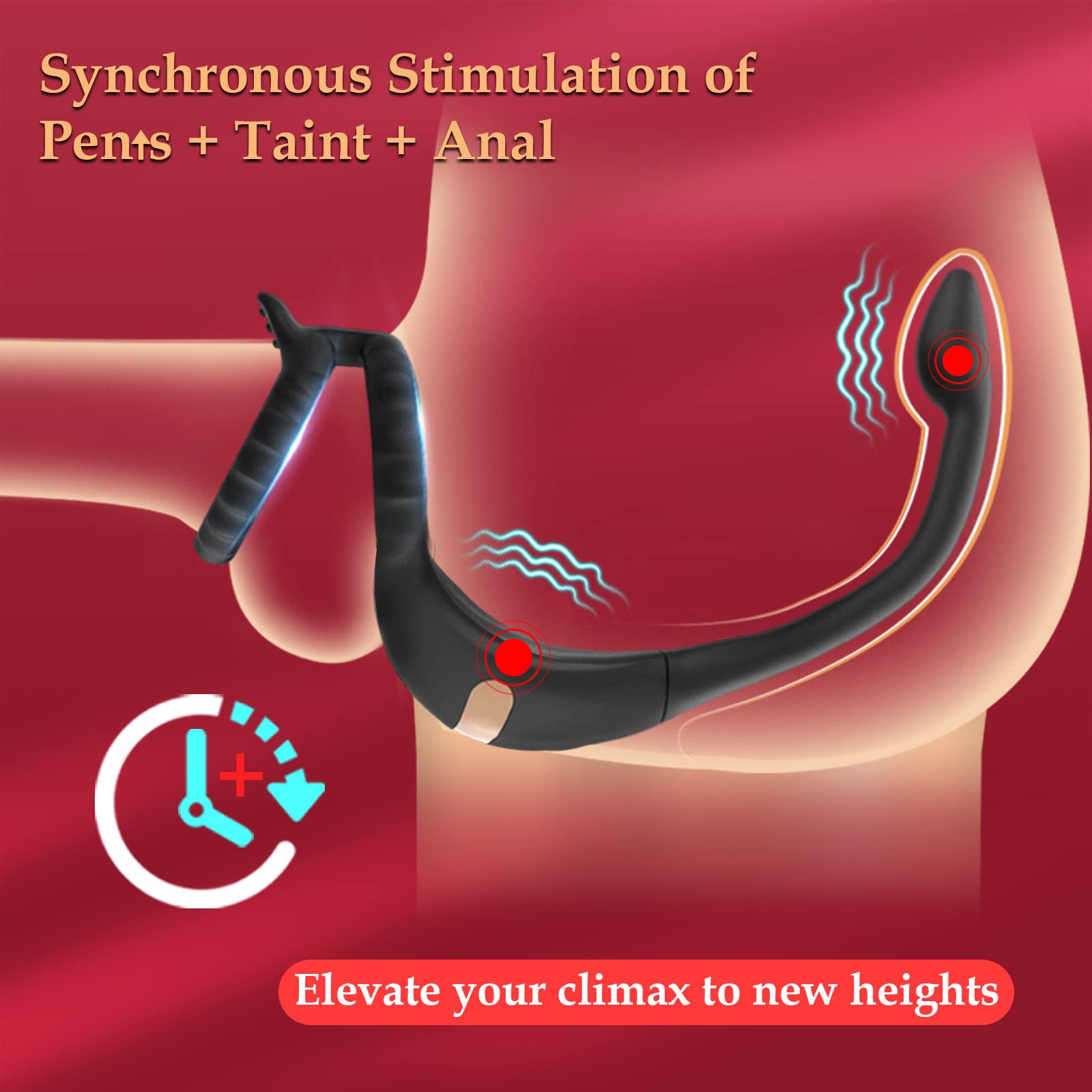 Vibrating Penis Ring with Dual Stimulation