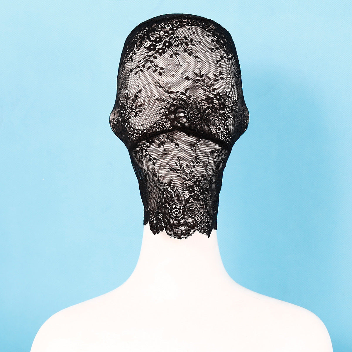Full Black Lace Hood