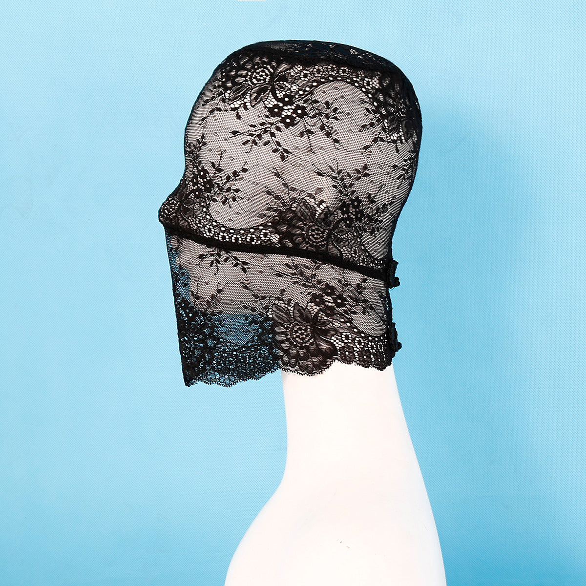 Full Black Lace Hood
