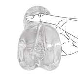 Transparent Dual-Entry Male Masturbator (Mini)