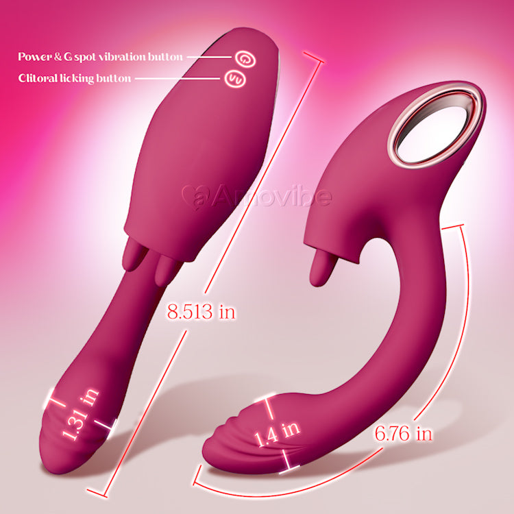 G Spot Vibrator with Dual-licking Function