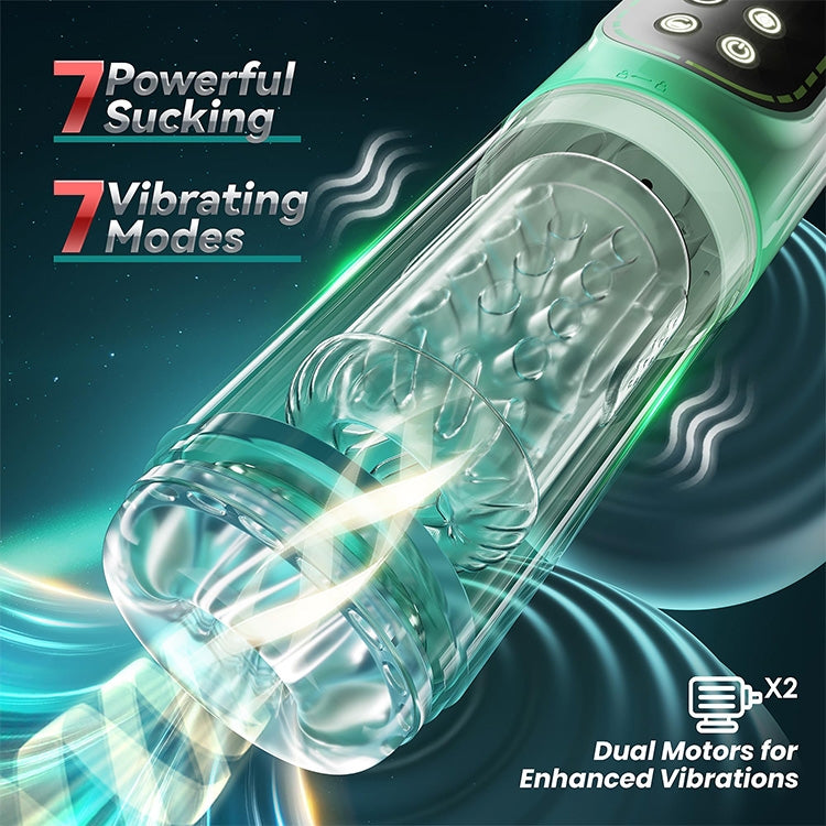 Automatic Male Masturbator with 7 Licking, Thrusting & Suction Modes