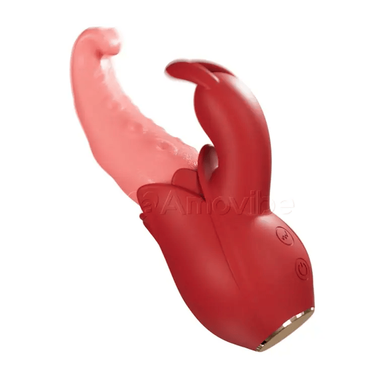 Tongue vibrator| Dual Stimulation, 10 Intensity Levels & Silent Pleasure