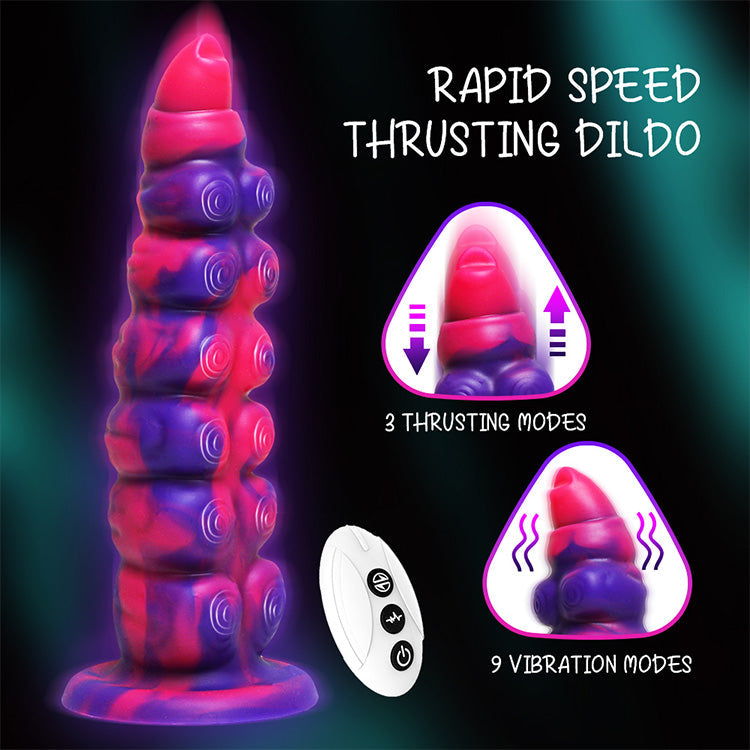 Triple Pleasure Thrusting Dildo