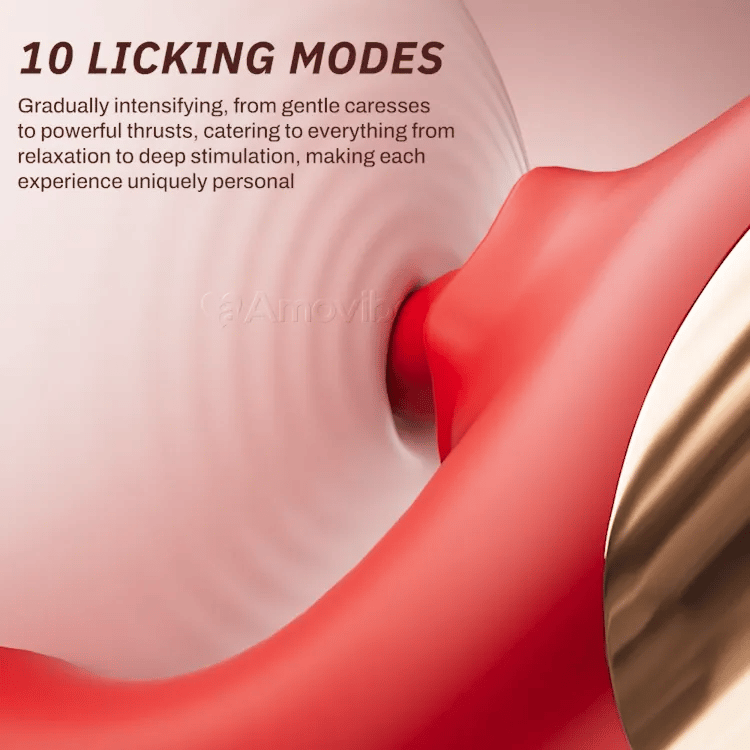 G Spot Vibrator with Licking & Thrusting