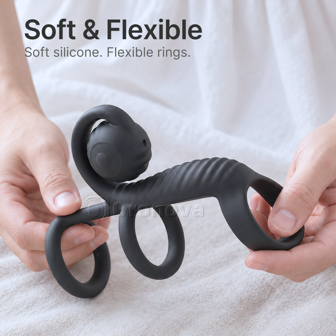 Three-Ring Design | Dual Vibration | Rounded Vibration Head