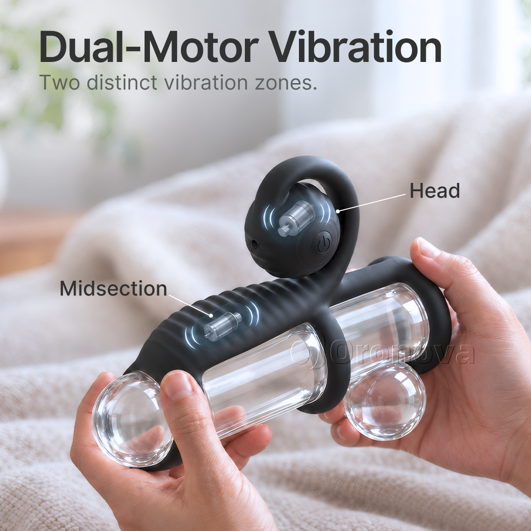 Three-Ring Design | Dual Vibration | Rounded Vibration Head