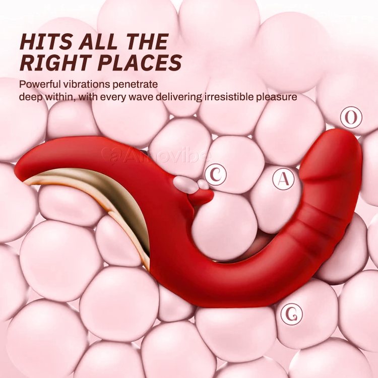 G Spot Vibrator with Licking & Thrusting