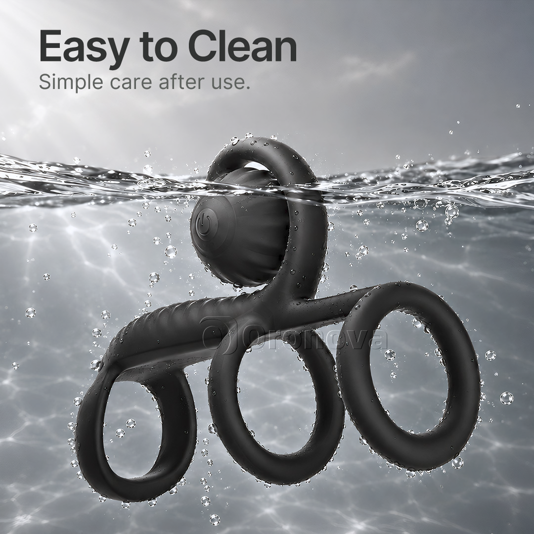 Three-Ring Design | Dual Vibration | Rounded Vibration Head