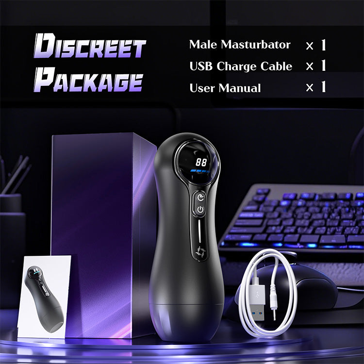 Auto Male Masturbator 4 Suction, 9 Vibes, LED Display Amovibe Auto Male Masturbator 4 Suction, 9 Vibes, LED Display Amovibe