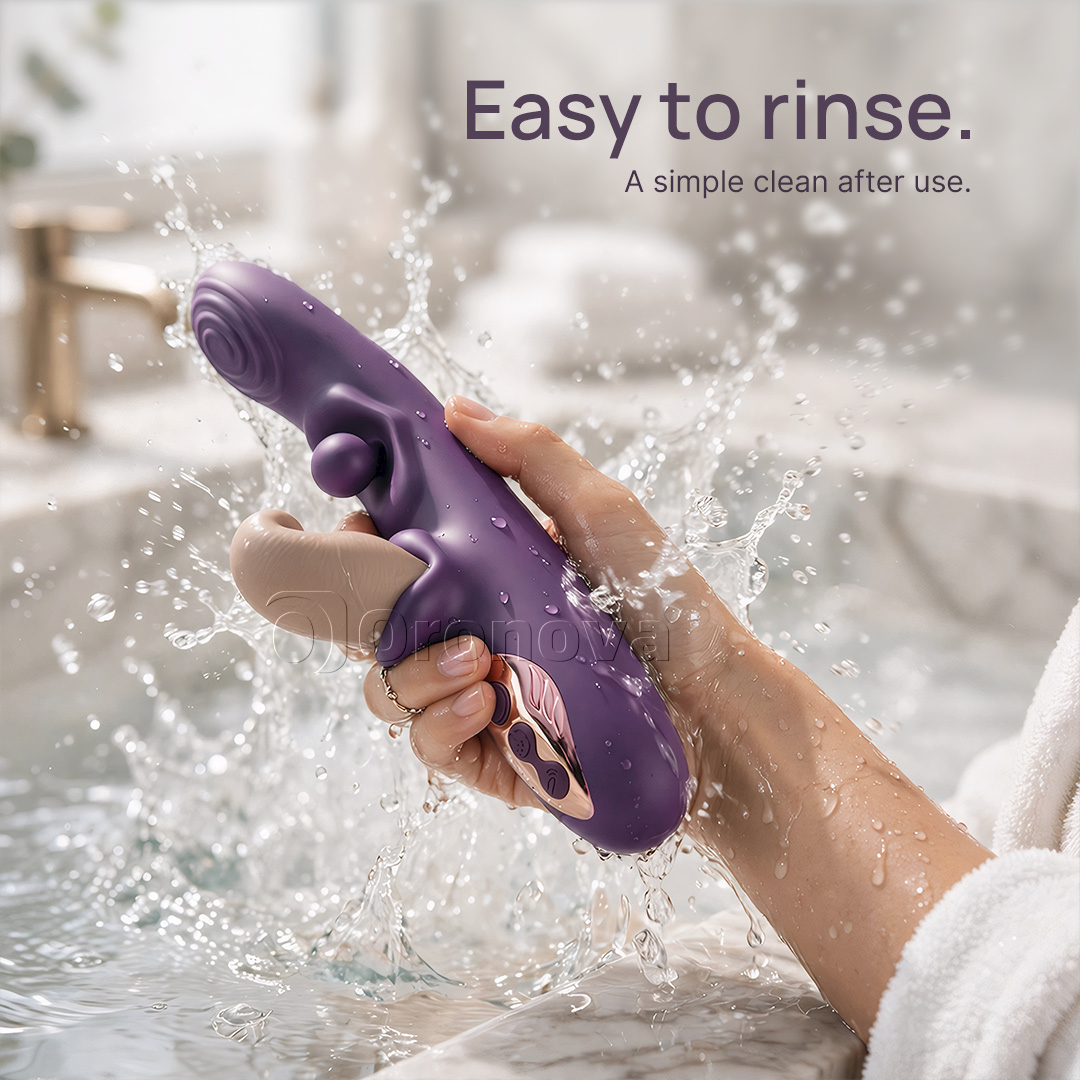 3-in-1 Flexible Vibrator with Rotating Ball