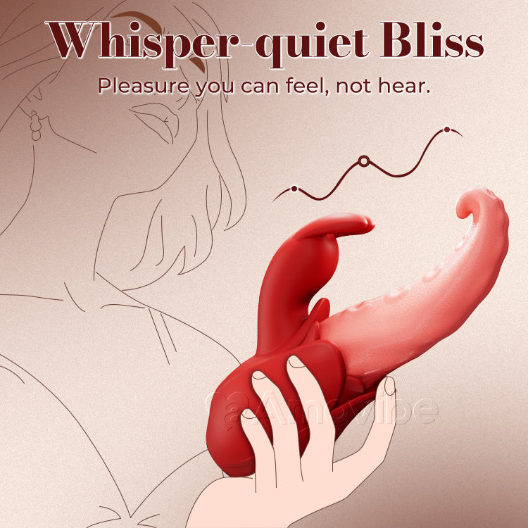 Tongue vibrator| Dual Stimulation, 10 Intensity Levels & Silent Pleasure