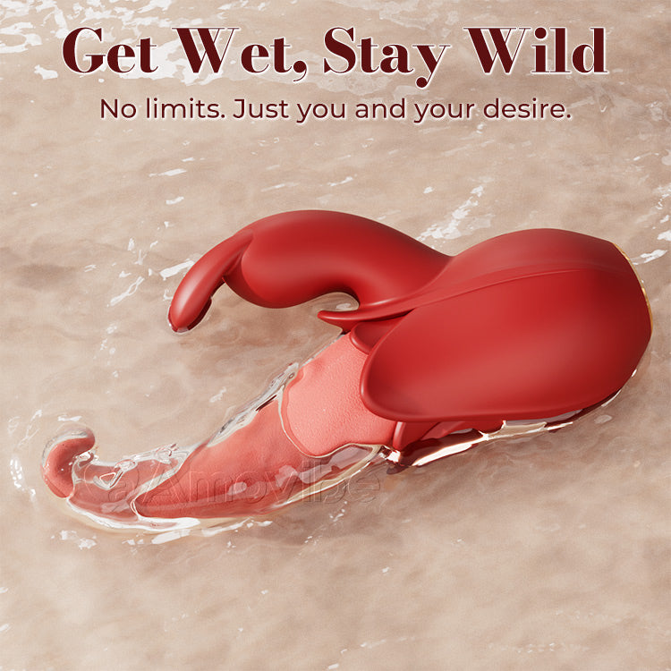 Tongue vibrator| Dual Stimulation, 10 Intensity Levels & Silent Pleasure
