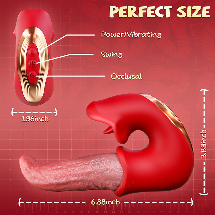 3-in-1 Women's Vibrator – G-Spot Thrusting & Licking Toy