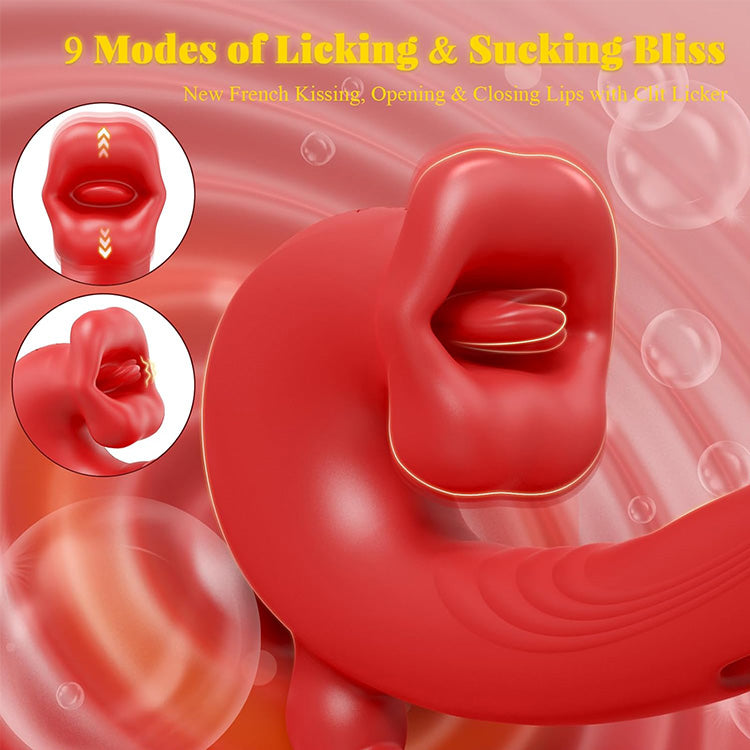 5-in-1 App-Controlled Vibrator with Licking, Flapping & Sucking Modes