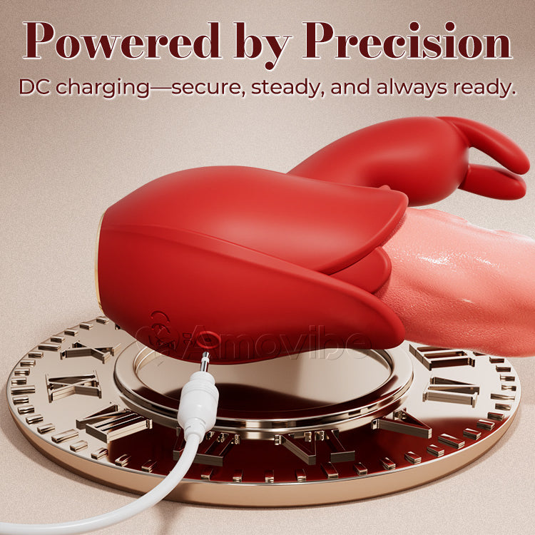 Tongue vibrator| Dual Stimulation, 10 Intensity Levels & Silent Pleasure