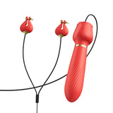 Clitoral Vibrator with Nipple Clamps
