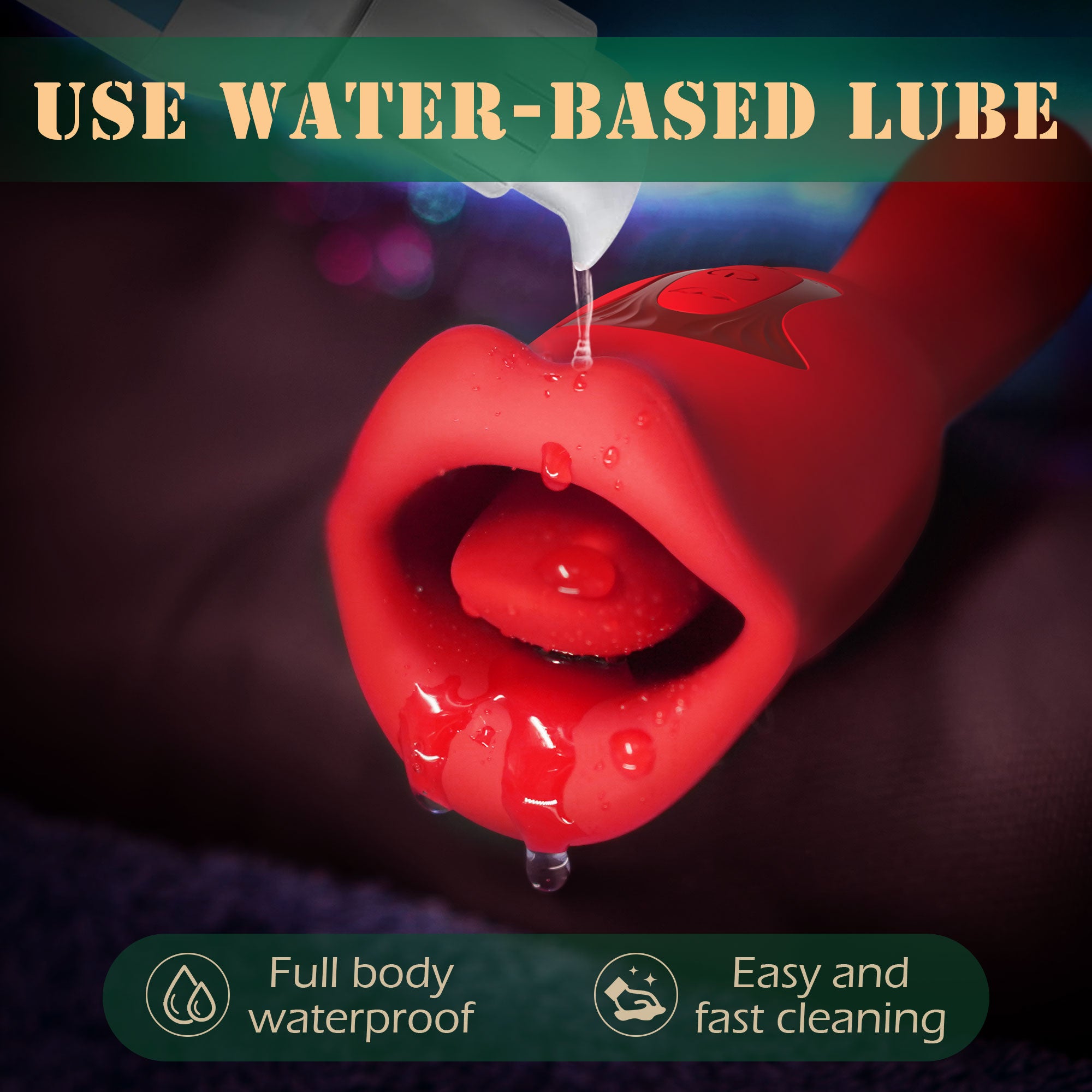 Mouth Vibrator with Kissing Function & Vibrating Tongue Amovibe Mouth Vibrator with Kissing Function & Vibrating Tongue Amovibe