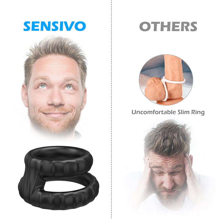 vibrating double cock ring