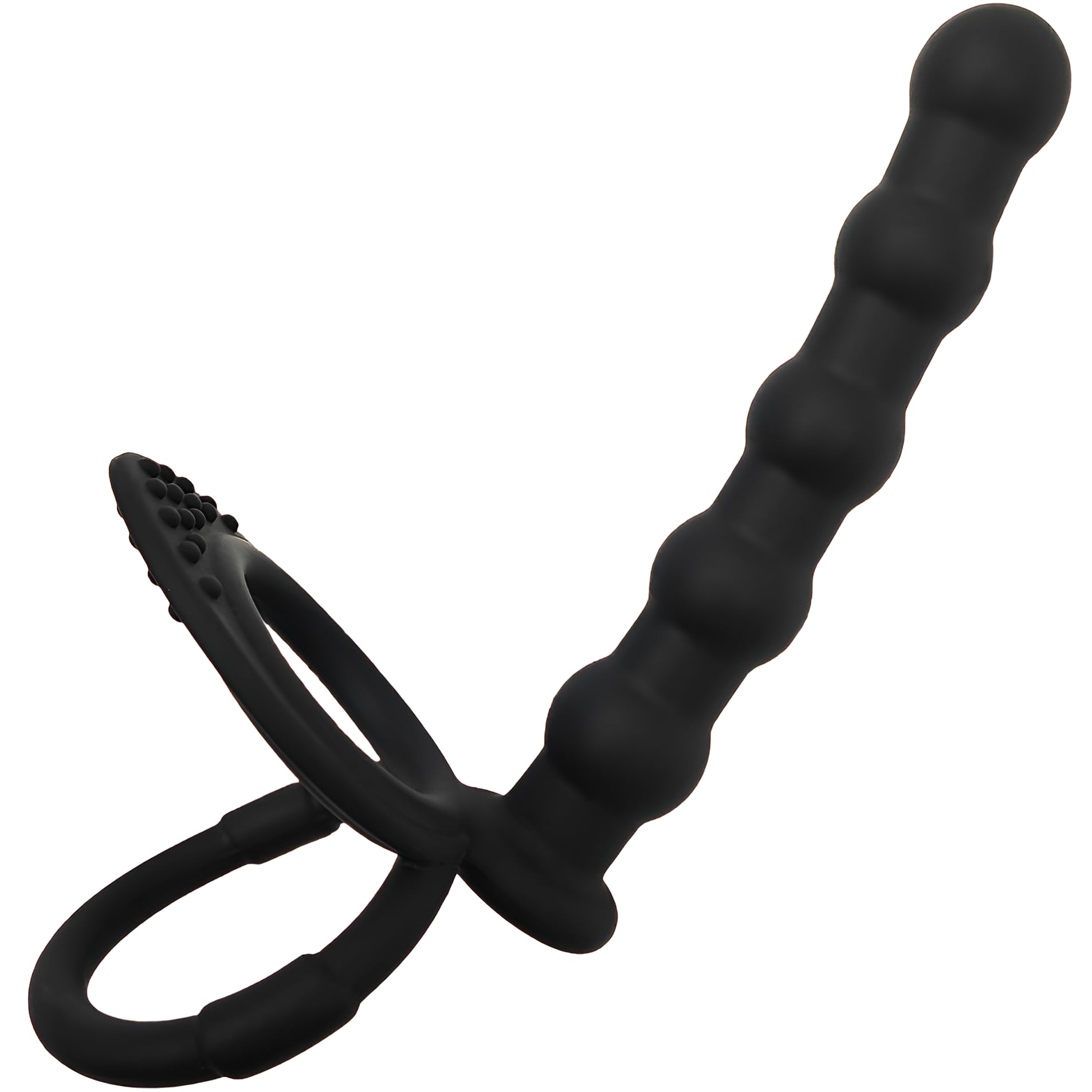 Anal Beads & Dual Cock Rings – Couples’ Butt Plug Set