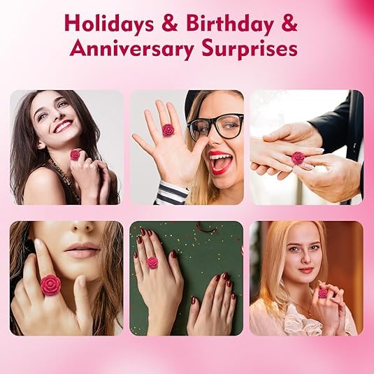 Rose Clit Vibrator – USB Rechargeable, 10 Vibration Settings